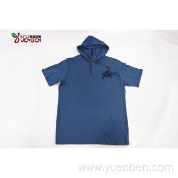 60%Cotton 40%Poly Solid Slub Jersey With Hoodie